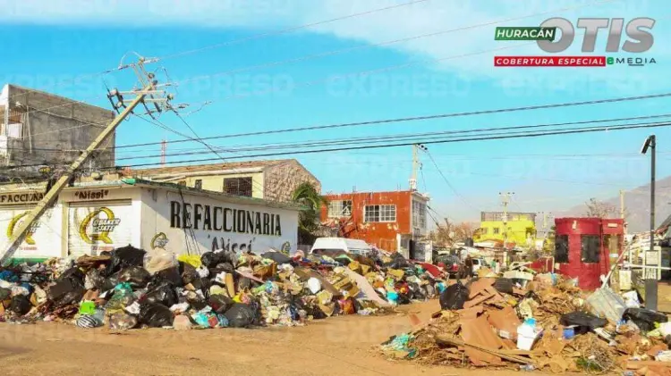 Autoridades llevan a cabos labores de limpieza en la colonia Colosio. (Foto: Cristian Ruiz/EXPRESO)