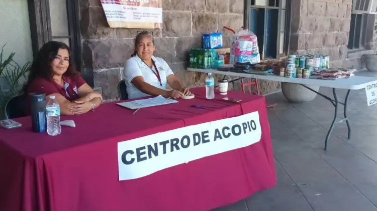 Varios puntos fueron habilitados en Guaymas para recibir apoyo a los damnificados (Especial/EXPRESO)