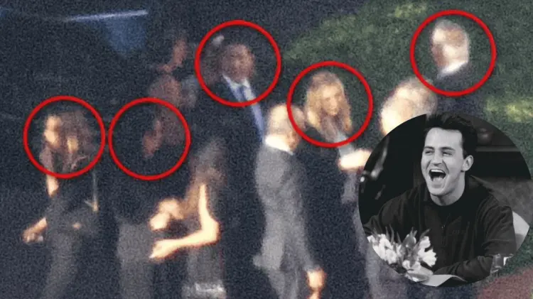 El elenco que acompañó a Matthew Perry en Friends acudió a su último adiós. (Foto: Cortesía)