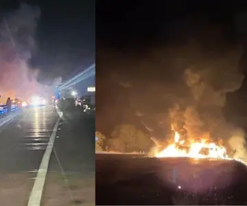 Volcadura de tráiler con diésel provoca evacuación en Imuris