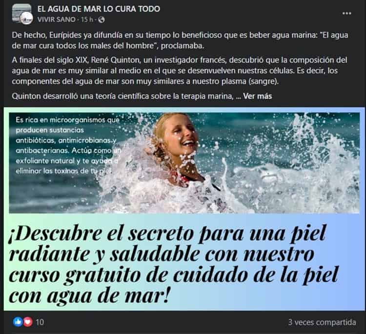 Buena salud o la muerte: ¿Qué pasa si bebes agua de mar todos los días?