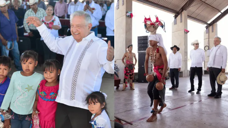 El presidente de México celebró su cumpleaños 70 con la tribu yaqui. (Foto: Especial/EXPRESO)