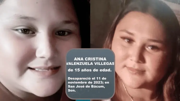 Emiten la Alerta Amber Sonora por Ana Cristina Valenzuela Villegas. (Fotos: Cortesía)