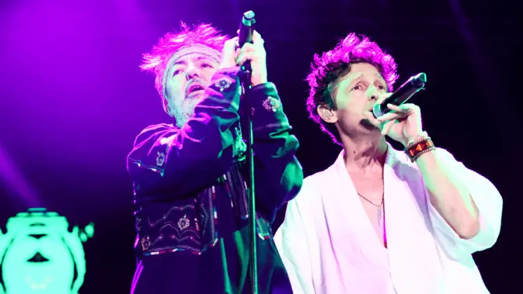 La agrupación argentina Babasonicos fue de los más esperados esta tarde. (Foto: Cristian Ruiz)