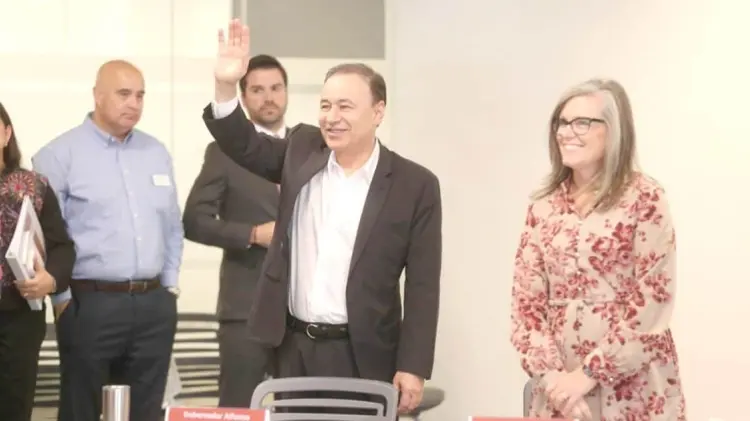 Alfonso Durazo, gobernador de Sonora y Katie Hobbs, gobernadora de Arizona. (Foto: Especial/EXPRESO)