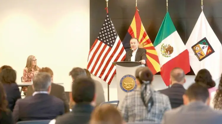 Alfonso Durazo, gobernador de Sonora en la reunión. (Foto: Especial/EXPRESO)