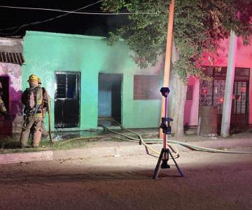 Se quedo dormido con cigarro y provoca incendio en su casa