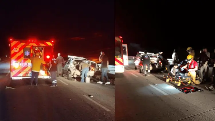 El choque ocurrió la noche de este martes en la carretera México 15. (Foto: Especial/EXPRESO)