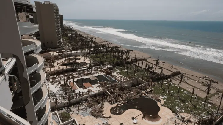 Como consecuencia del impacto del huracán Otis. (Foto: Agencia Reforma / EXPRESO)