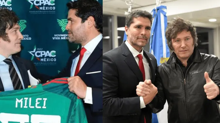 Eduardo Verástegui se a mostrado cercano al líder de ultraderecha Javier Milei. (Foto: Cortesía)