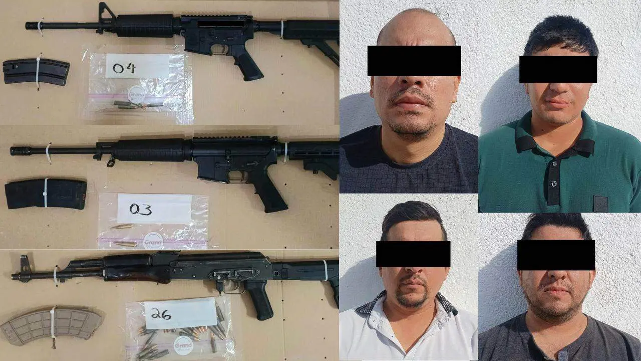 Sedena y PESP desarman a 5 personas en General Plutarco Elías Calles