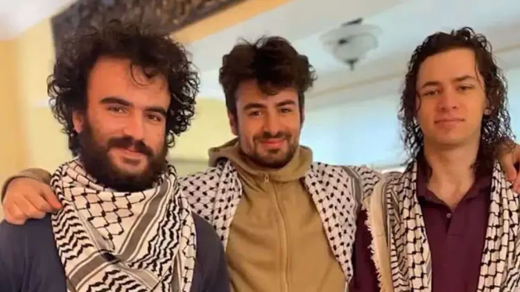Tahseen Ahmad, Kinnan Hamid y Hisham Awartani. (Foto: Especial/EXPRESO)