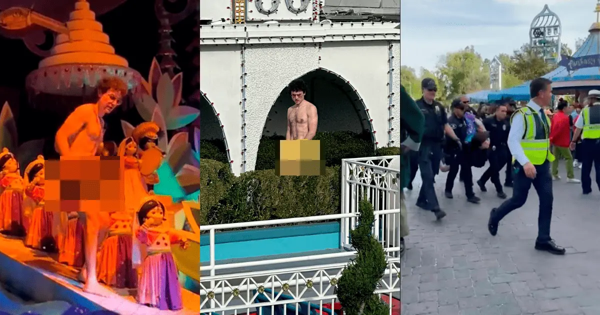 Hombre se despoja de su ropa en Disneyland; arrestado por exhibicionismo