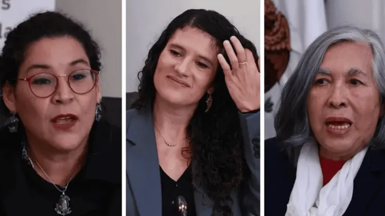 Lenia Batres Guadarrama, Bertha Alcalde Luján y María Estela Ríos González. (Foto: Especial/EXPRESO)