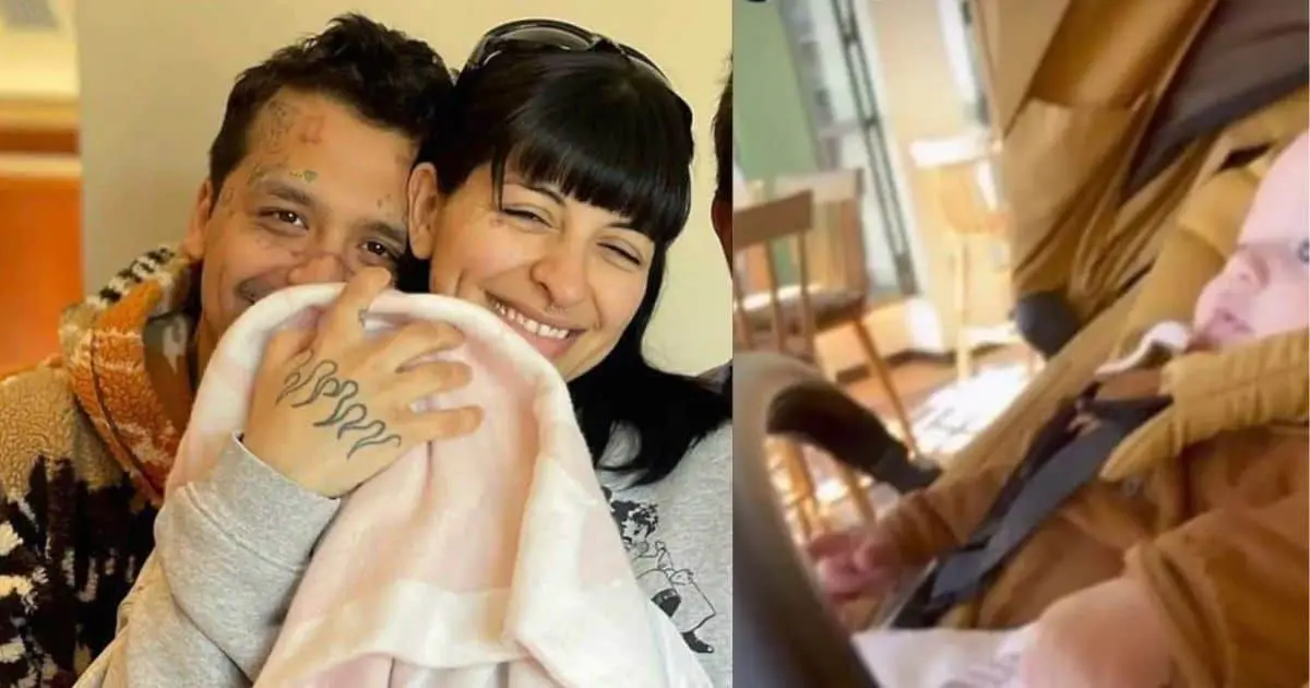 Revelan el rostro de la hija de Christian Nodal y Cazzu