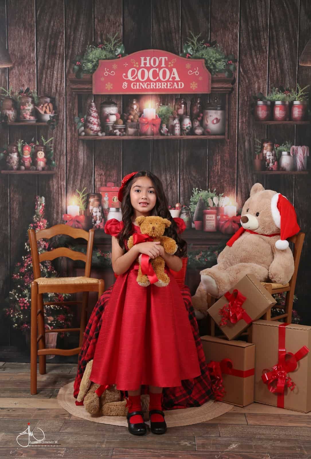 Sesión de fotos navideña celebran la magia de la navidad