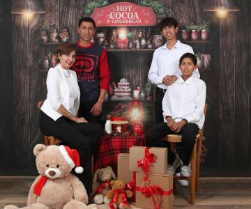 Sesión de fotos navideña celebran la magia de la navidad