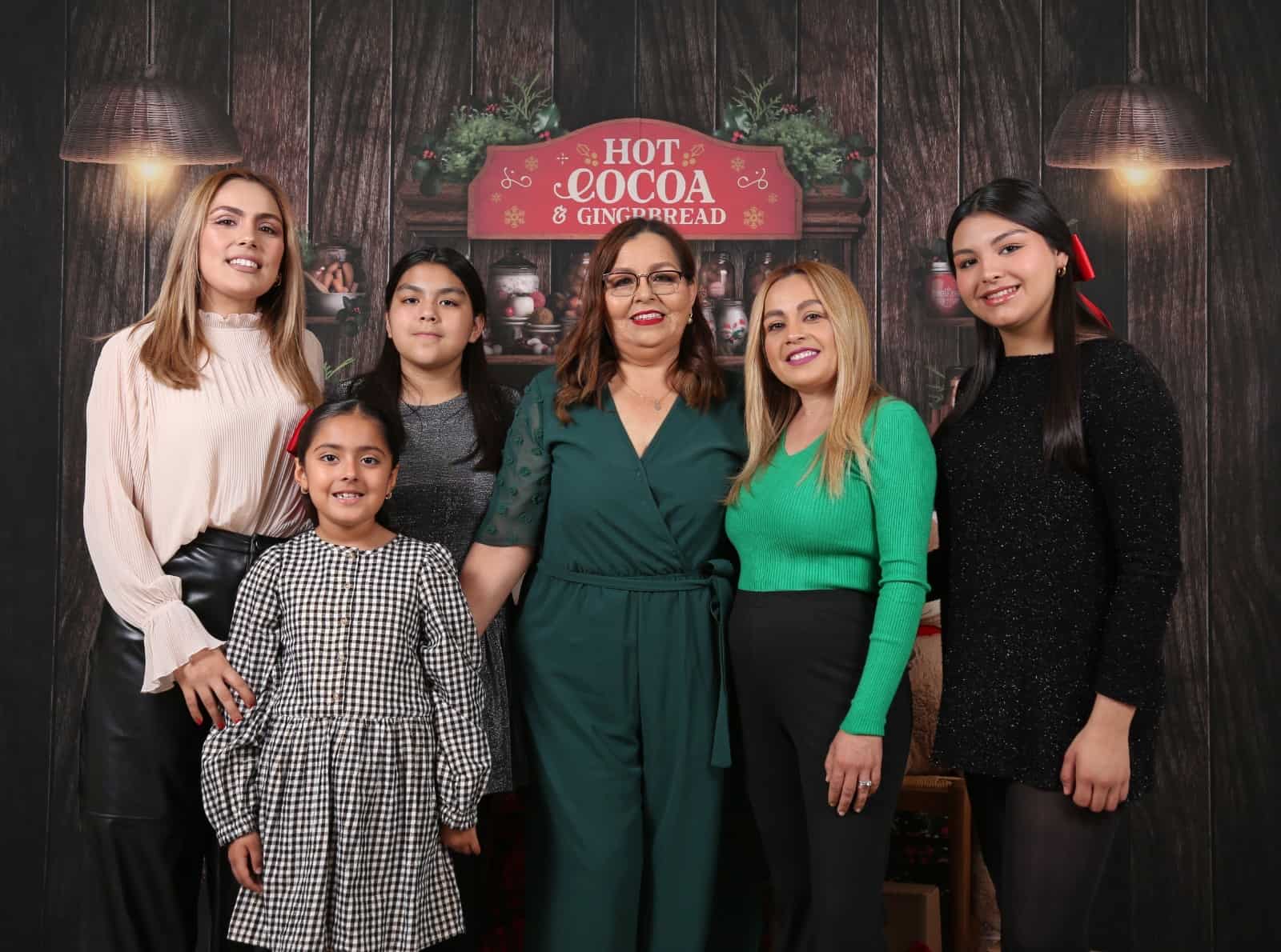 Sesión de fotos navideña celebran la magia de la navidad