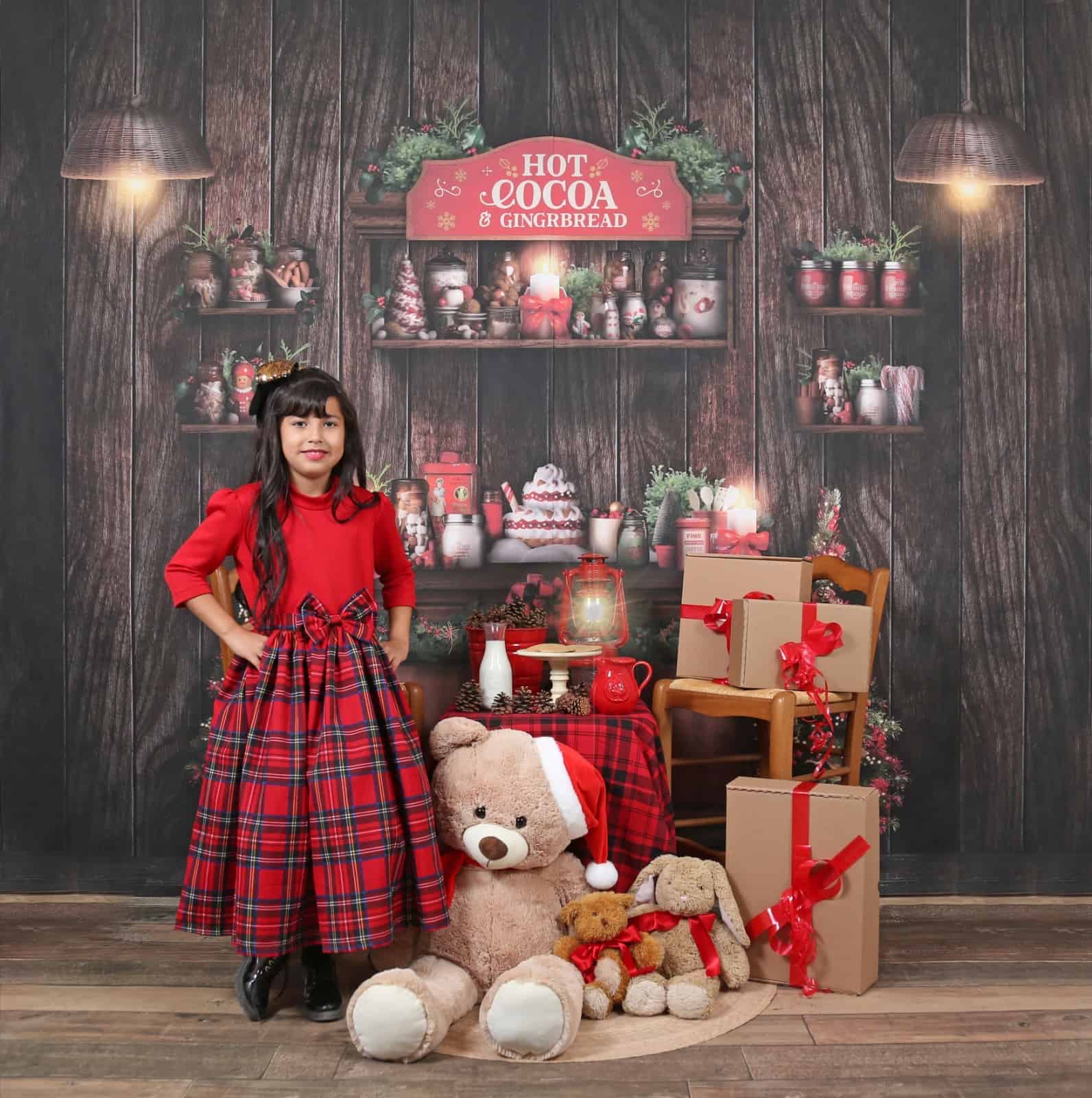 Sesión de fotos navideña celebran la magia de la navidad