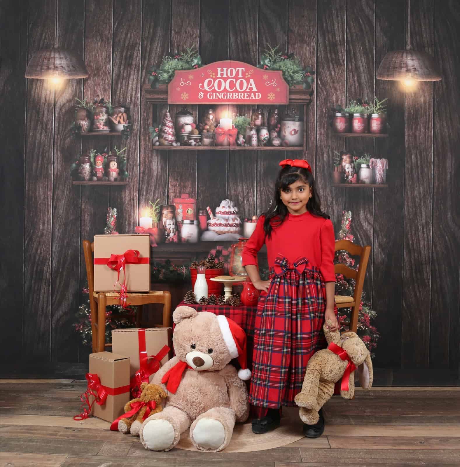 Sesión de fotos navideña celebran la magia de la navidad