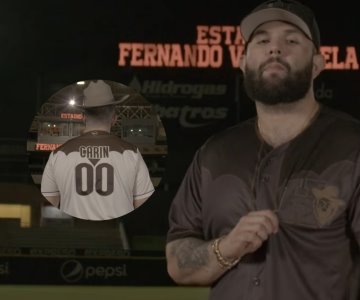 Presenta Naranjeros de Hermosillo jersey en honor a Carin León y la H