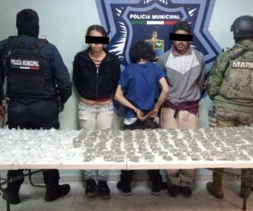 Menor de edad es detenido vendiendo droga junto a su tía