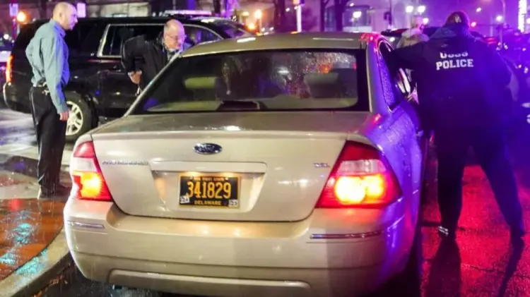 La caravana de Biden chocó en Delaware (Foto: Especial / EXPRESO)