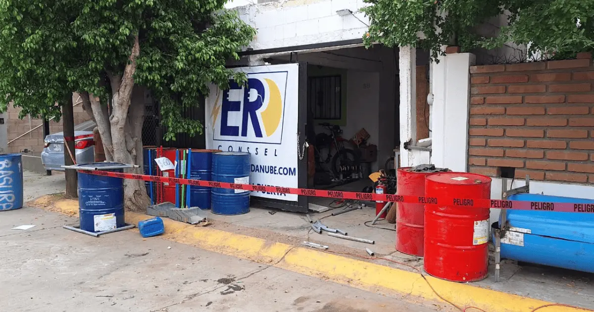 Soldadura de tanque de gas termina en explosión; un hombre herido