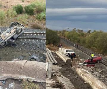 Aparatoso accidente carretero en Magdalena, Santa Ana