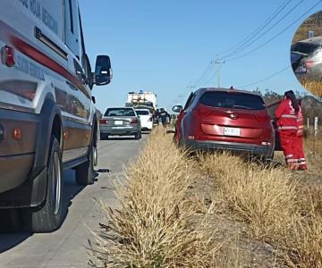 Se registró accidente en la Carretera Hermosillo - Guaymas