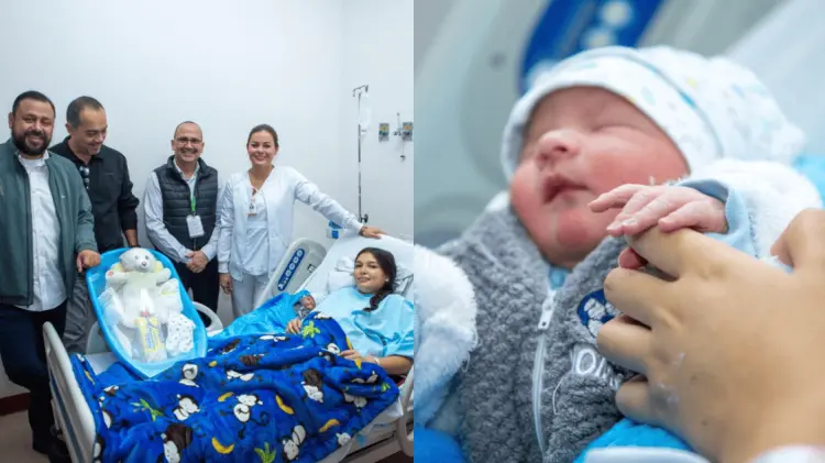 Iam Dariel es el primer hijo de esta familia de Ímuris. (Foto: Especial/EXPRESO)