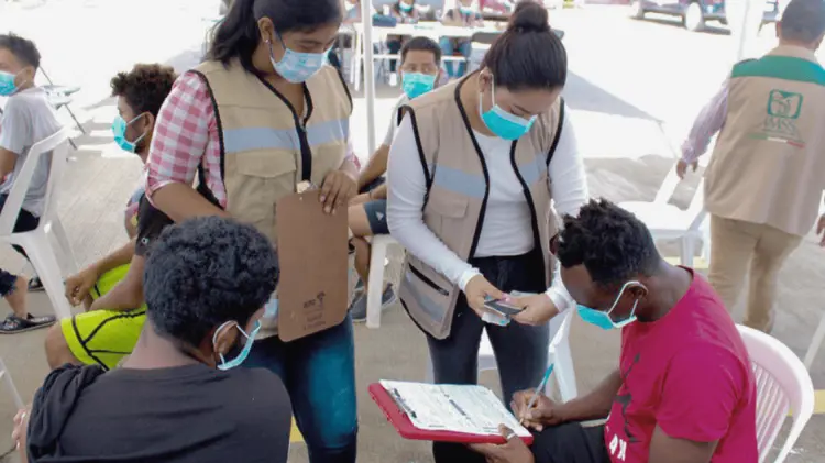 La Secretaría de Salud monitorea a personas en movilidad para servicios. (Foto: Especial/EXPRESO)