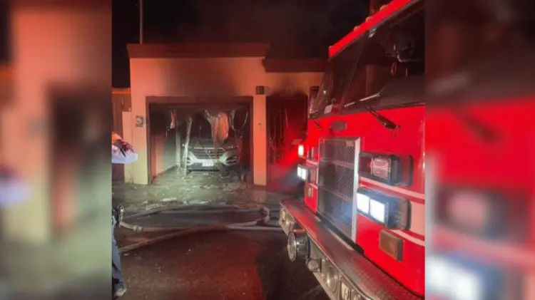 La pirotecnia fue causante de este incendio en Hermosillo. (Foto: Cortesía)