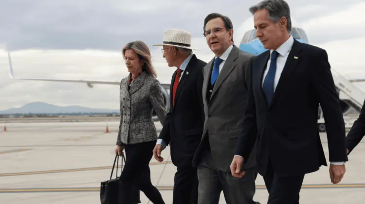 Antony Blinken y una comitiva de funcionarios de EU se reunirán con AMLO. (Foto: Especial/EXPRESO)