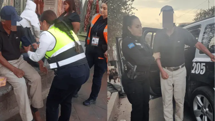 Los agentes lo llevaron a su domicilio ubicado en la colonia San Luis. (Foto: Especial / EXPRESO)