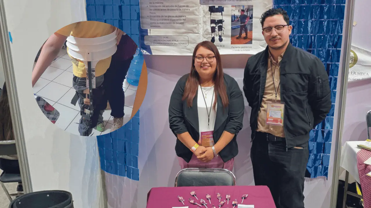 Andrea Encinas Ayala desarrolló un exoesqueleto para su hermano