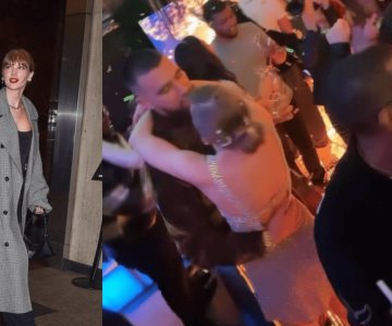 Taylor Swift y Travis Kelce reciben juntos el 2024 con romántico beso