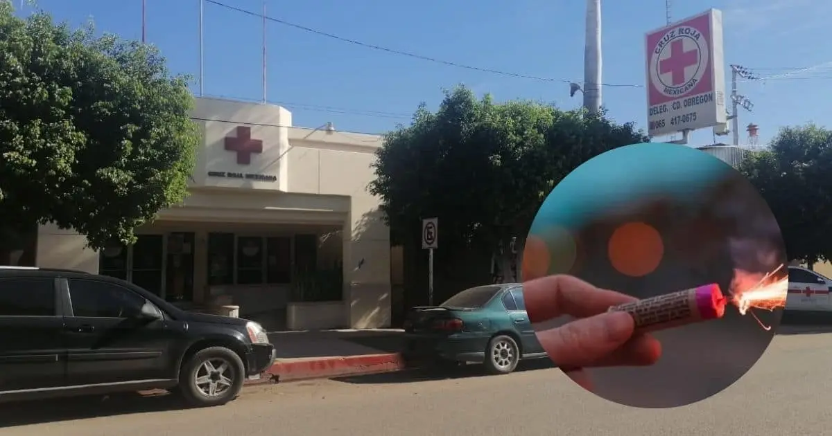 Hombre pierde un dedo por uso de pirotecnia en Ciudad Obregón
