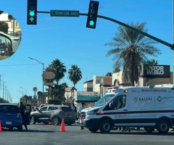 Aparatoso accidente bulevar Colosio a raíz de un choque por alcance