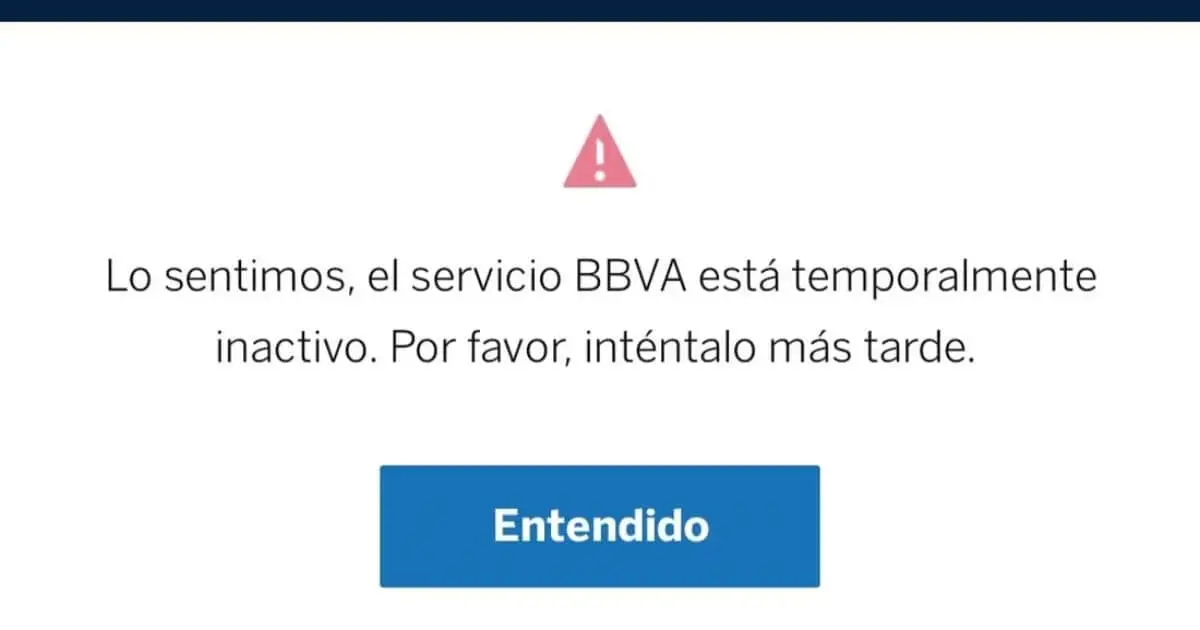 Usuarios reportan fallas en la aplicación de BBVA