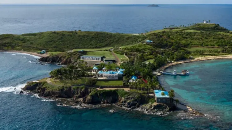 La isla Little St. James se ubica en el Caribe, cerca de Puerto Rico. (Foto: Tomada de redes)