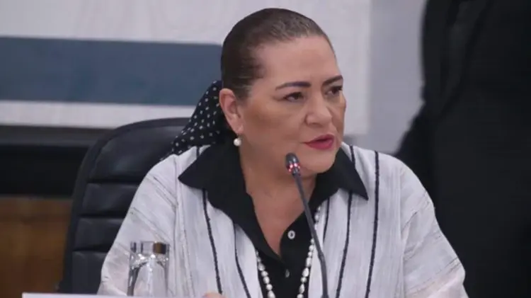 Fue cuestionada sobre la intención de desaparecer organismos autónomos. (Foto: Especial / EXPRESO)