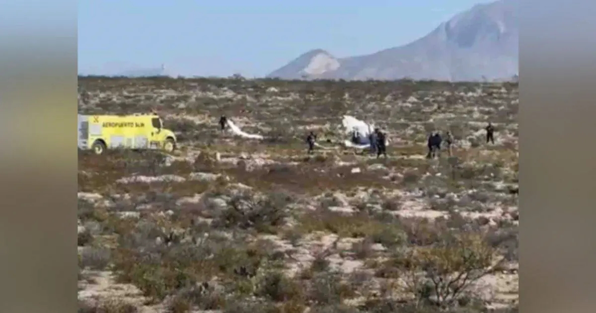 Reportan caída de avión en Coahuila; hay al menos 4 muertos