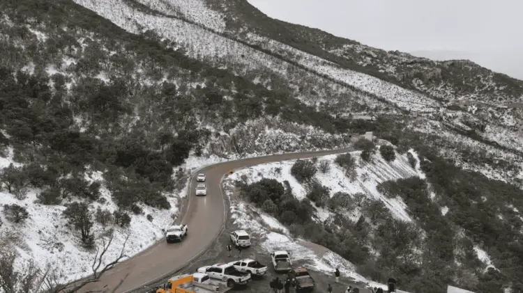 Nieve y agua nieve se espera con la llegada del frente frío 25. (Foto: Cortesía/EXPRESO)