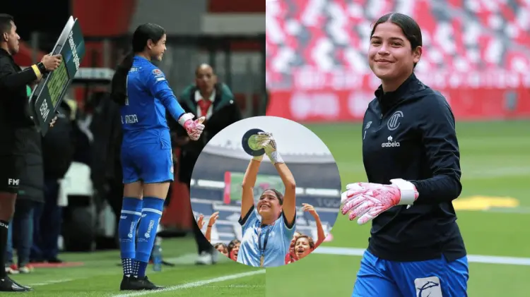 Adriana Meza, a sus cortos 16 años, ya debutó en Liga MX Femenil. (Foto: Cortesía)