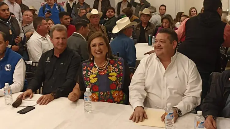 Xóchitl Gálvez arribó a Navojoa este martes 9 de enero. (Foto: John Castellón/EXPRESO)