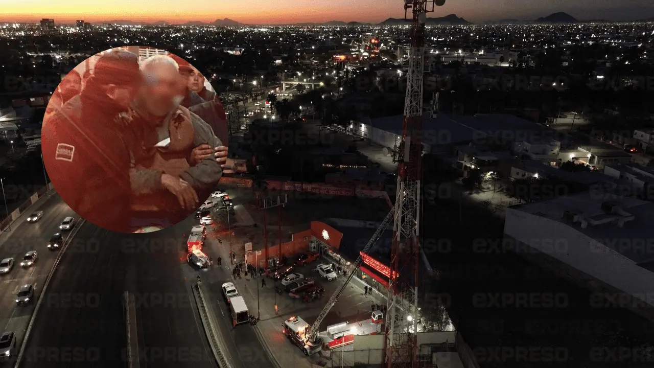 Tras cinco horas, hombre decide bajar de una torre de telecomunicaciones