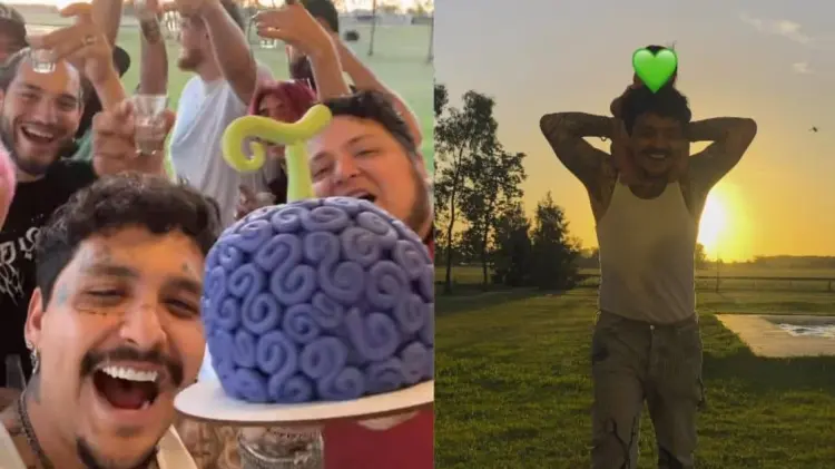 Christian Nodal celebró junto a familiares y amistades cercanas. (Foto: Especial/EXPRESO)