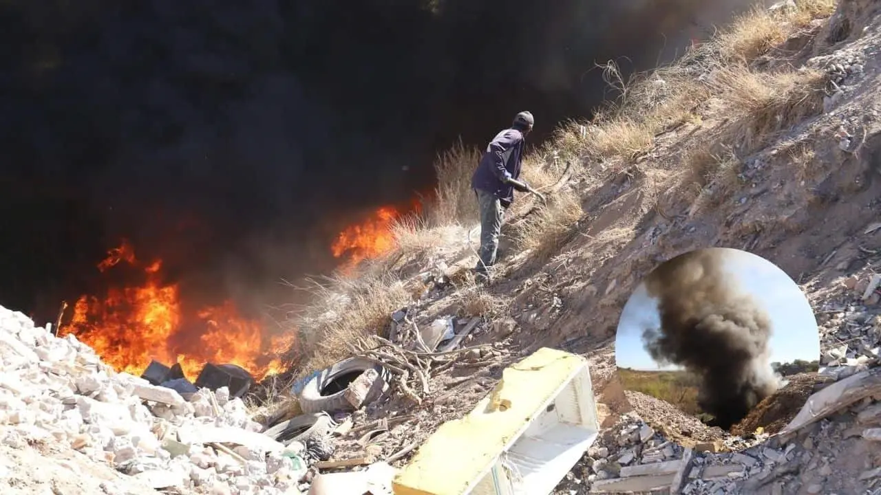 Un fuerte incendio se salió de control en la colonia Buena Vista