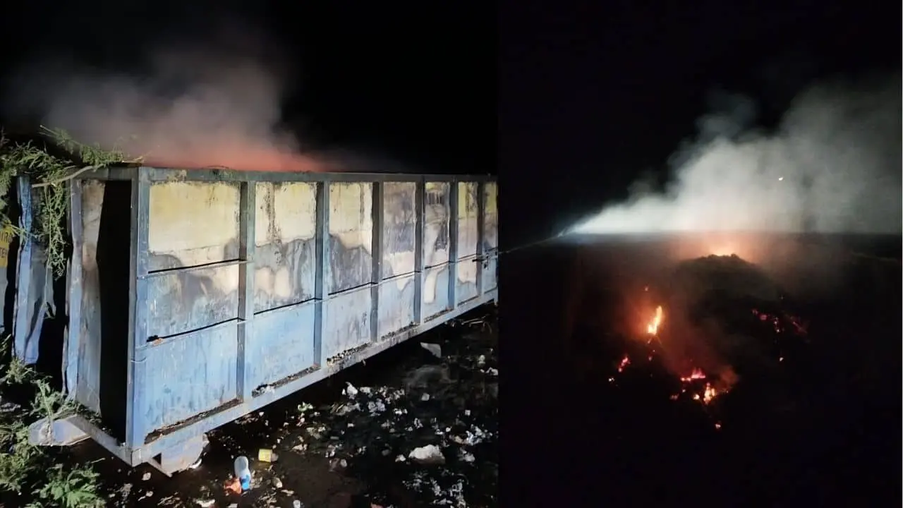 Bomberos de Hermosillo atendieron reporte de incendio en carretera a Kino